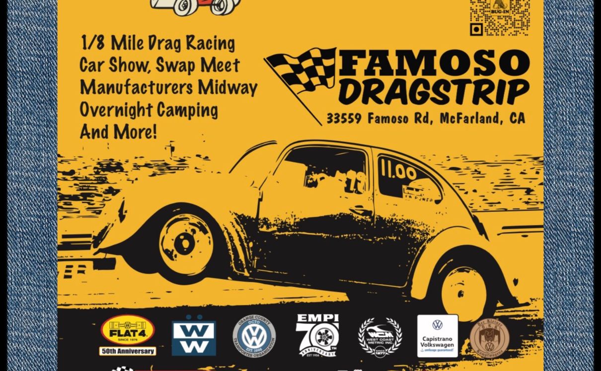 Bug-In Race, Swap, Car Show partial flyer November 2026